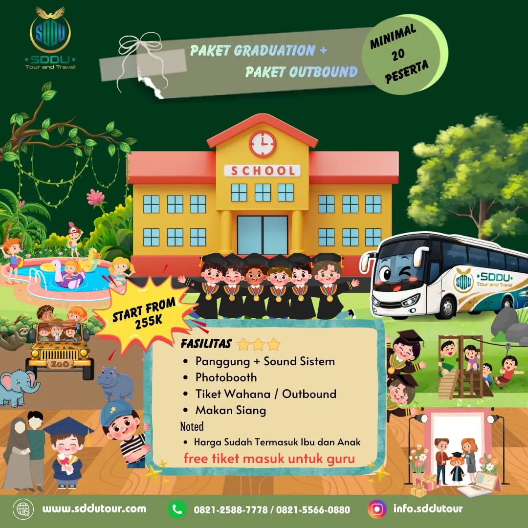 Paket Graduation TK & PAUD + Outbound Ibu dan Anak: Momen Kelulusan yang Seru, Hangat, dan Berkesan